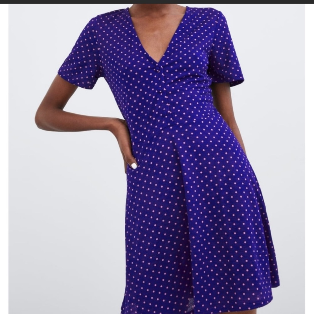 zara skater dress sz small